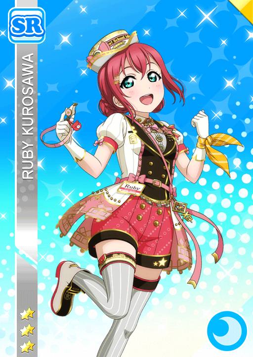 blush character_name dress green_eyes hat kurosawa_ruby love_live!_school_idol_festival love_live!_sunshine!! pink_hair short_hair smile