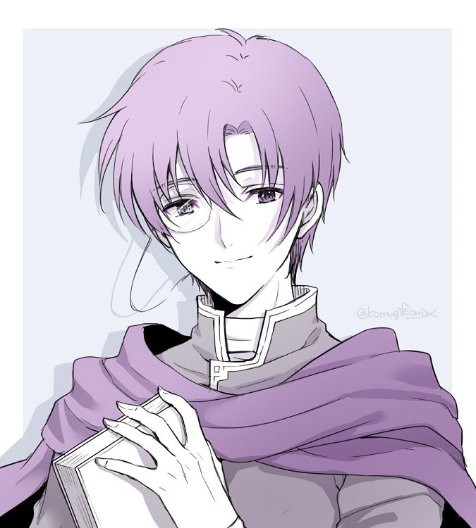 1boy canas fire_emblem fire_emblem:_rekka_no_ken hanasaki_komugi looking_at_viewer monocle nintendo short_hair smile solo