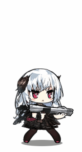 alternate_costume animated animated_gif black_dress black_legwear black_scarf choker dress food girls_frontline gun hair_ornament holding holding_gun holding_plate holding_weapon lace lace-trimmed_dress lace-trimmed_sleeves long_hair lowres official_art pantyhose plate pumps red_footwear scarf silver_hair tagme thunder_(girls_frontline) triple_action_thunder weapon xiao_chichi