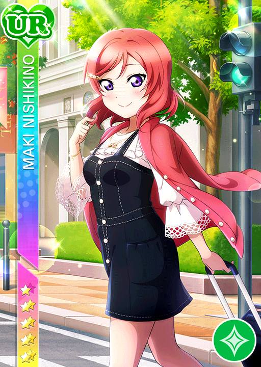 blush character_name dress love_live!_school_idol_festival love_live!_school_idol_project nishikino_maki redhead short_hair smile violet_eyes