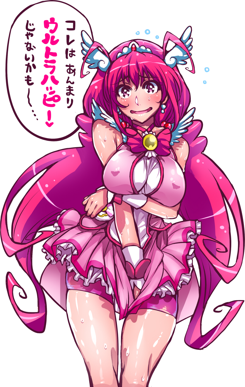 covered_nipples cure_happy highres hoshizora_miyuki older precure smile_precure! wara_(niconico14710167) warainaku