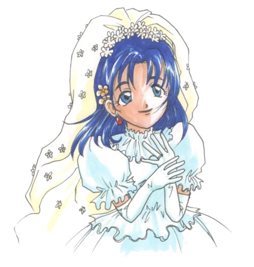 blue_hair bridal_veil bride dragon_quest dragon_quest_vi dress earrings elbow_gloves gloves jewelry ring tania veil wedding_dress