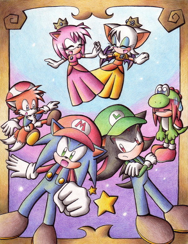 amy_rose cosplay knuckles_the_echidna luigi mario miles_prower princess_daisy princess_peach rouge_the_bat shadow_the_hedgehog sonic sonic_the_hedgehog star super_mario_bros. toad yoshi