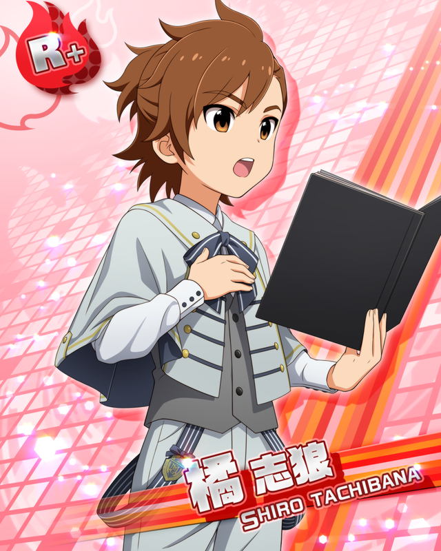 book brown_eyes brown_hair character_name dress idolmaster idolmaster_side-m short_hair tachibana_shirou