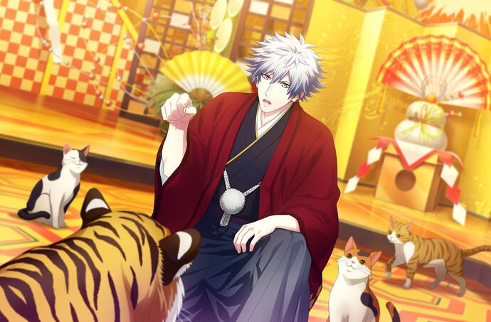 1boy grey_eyes kurosaki_ranmaru solo uta_no_prince-sama white_hair