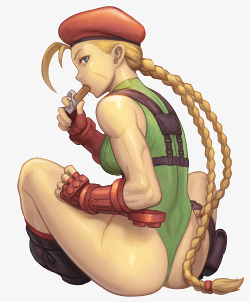 1girl ahoge antenna_hair ass bare_shoulders beret blonde_hair blue_eyes boots braid breasts brown_footwear cammy_white candy candy_bar commentary_request eating facial_scar fingerless_gloves food from_behind full_body gloves green_leotard grey_background harness hat highleg highleg_leotard holster huge_ahoge knee_boots leotard long_hair looking_at_viewer looking_back medium_breasts noppo_(tarstation) profile red_gloves red_headwear scar scar_on_cheek sideways_glance simple_background sitting solo street_fighter street_fighter_v thigh_holster thigh_strap thong_leotard toned twin_braids