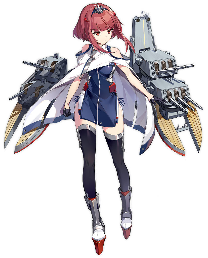 1girl anchor_hair_ornament artist_request azur_lane bangs bare_shoulders birmingham_(azur_lane) blue_hairband boots breasts cannon cloak dress expressionless eyebrows_visible_through_hair gloves hair_ornament hairband half_gloves headgear looking_away medium_breasts official_art panties red_eyes redhead rigging rudder_footwear short_dress short_hair_with_long_locks shoulder_cutout side-tie_panties side_slit sidelocks solo thigh-highs tsurime turret underwear white_cloak zipper zipper_pull_tab