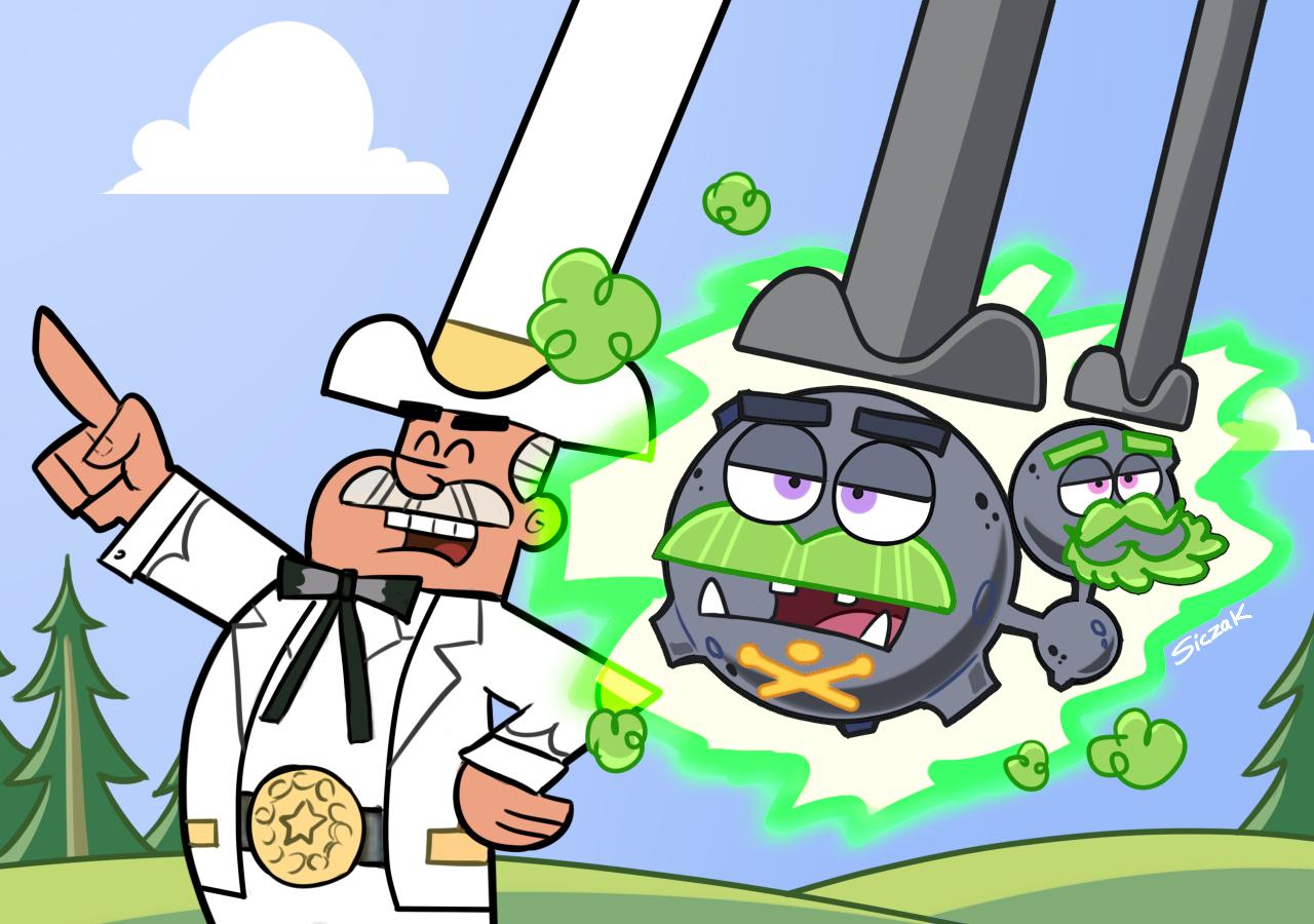 1boy 1other aura beard bow bowtie butch_hartman_(style) closed_eyes clouds cowboy_hat creatures_(company) crossover day doug_dimmadome eyebrows facial_hair formal fusion galar_form galarian_weezing game_freak gen_1_pokemon gen_8_pokemon hat human mustache nickelodeon nintendo olm_digital open_mouth outdoors parody pointing poison_gas pokemon pokemon_(anime) pokemon_(creature) pokemon_(game) siczak signature sky smoke style_parody suit the_fairly_oddparents trait_connection tree tusks violet_eyes white_suit