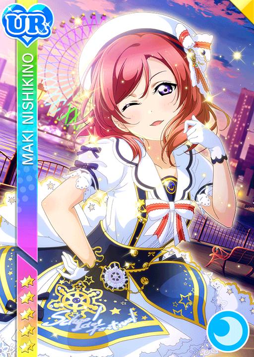 blush character_name dress love_live!_school_idol_festival love_live!_school_idol_project nishikino_maki redhead sailor_collar sailor_dress sailor_hat short_hair violet_eyes