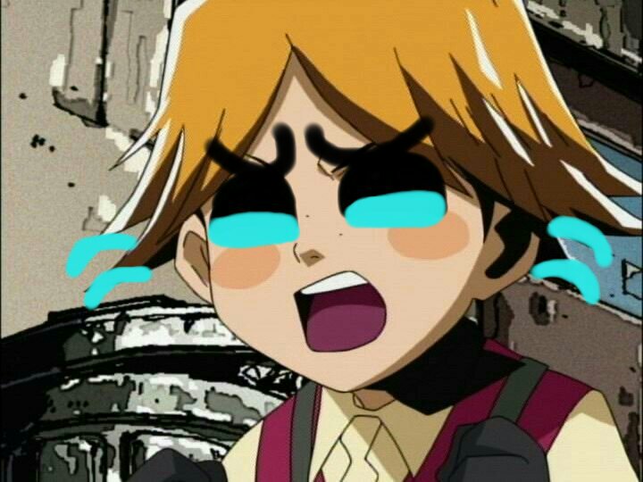 captain_blue_jr. child crying kid orange_hair sad sophiaminininja tears viewtiful_joe