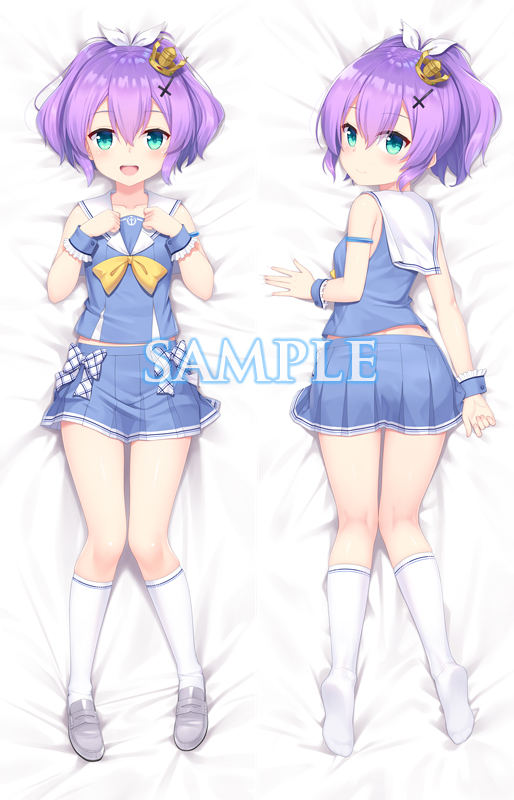 1girl :d ass azur_lane bangs bare_shoulders bed_sheet blue_serafuku blue_shirt blue_skirt blush bow closed_mouth commentary crown dakimakura eyebrows_visible_through_hair green_eyes grey_footwear hair_between_eyes hair_ornament hair_ribbon heijialan javelin_(azur_lane) kneehighs loafers looking_at_viewer looking_back lying mini_crown multiple_views no_shoes on_back on_stomach open_mouth pleated_skirt ribbon sailor_collar sample shirt shoes skirt sleeveless sleeveless_shirt smile soles tilted_headwear violet_eyes white_bow white_legwear white_ribbon white_sailor_collar wrist_cuffs