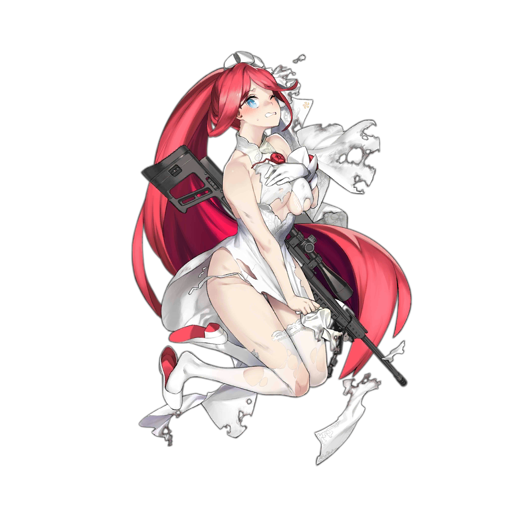 1girl 92m alternate_costume alternate_hairstyle bangs bare_shoulders blue_eyes blush bouquet breasts bridal_veil collarbone dress fingerless_gloves flower full_body girls_frontline gloves grin groin gun hair_between_eyes high_heels holding holding_bouquet holding_gun holding_weapon jewelry lace lace-trimmed_legwear long_hair looking_at_viewer official_art one_eye_closed orsis_t-5000 pain panties pelvic_curtain red_flower red_rose redhead rifle ring rose shoes_removed side-tie_panties side_ponytail sideboob sidelocks single_glove sitting smile solo t-5000_(girls_frontline) taut_clothes taut_dress thighs torn_clothes torn_dress transparent_background underwear veil very_long_hair weapon wedding_band wedding_dress white_dress white_footwear white_gloves white_legwear