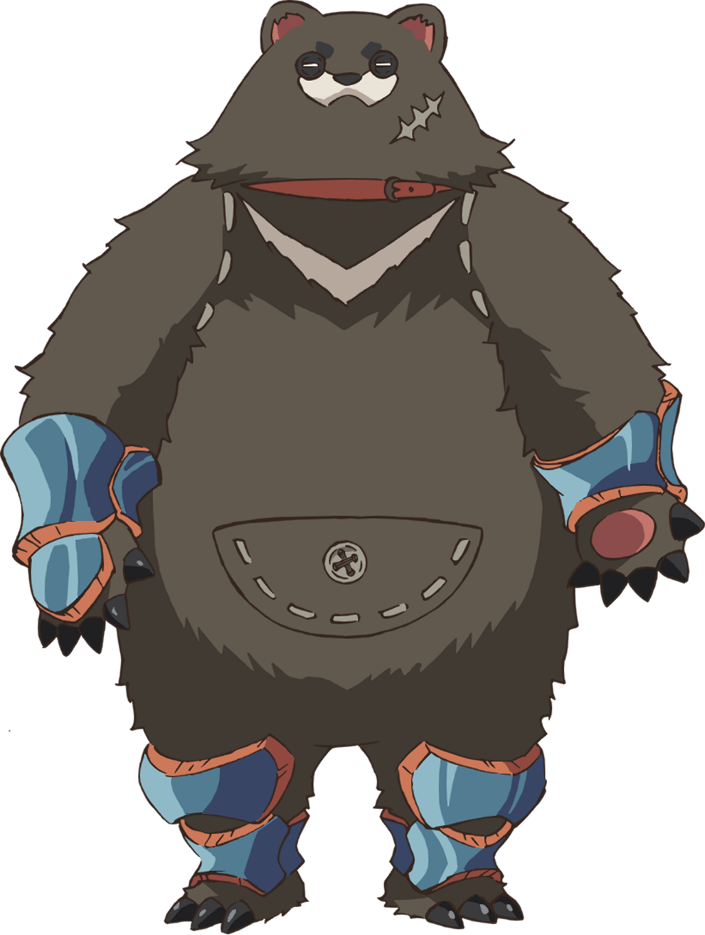 1boy bear highres infinite_dendrogram raccoon scar shu_starling