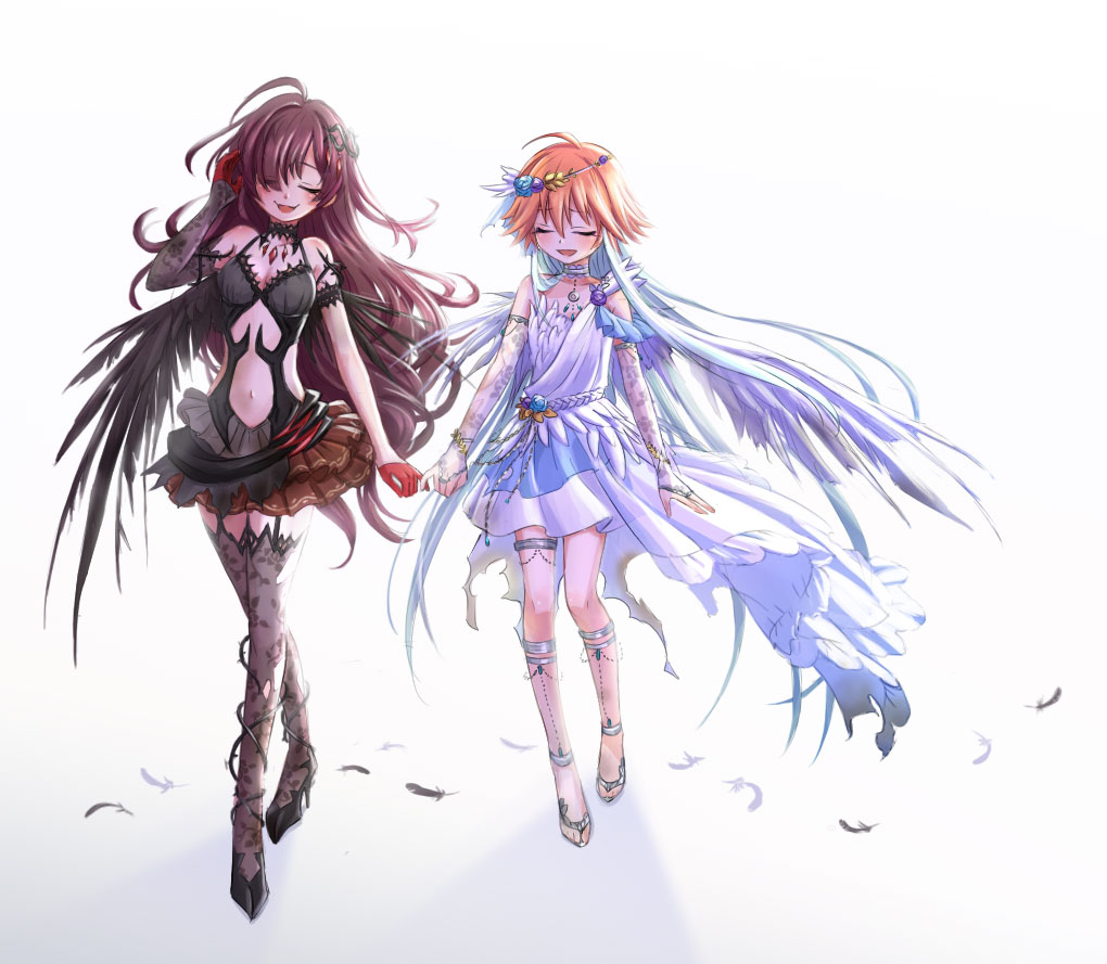 angel_and_devil chachai ichinose_shiki idolmaster idolmaster_cinderella_girls idolmaster_cinderella_girls_starlight_stage long_hair ninomiya_asuka