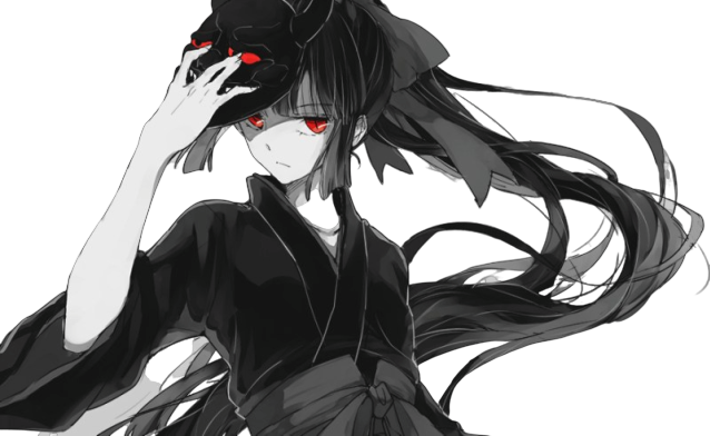 black_hair dark evil girl long_hair mask masked masked_girl