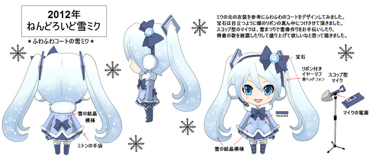 2012 blue_bow blue_coat blue_eyes blue_mittens blue_neckwear blue_skirt blush boots bow bowtie character_sheet chibi coat commentary_request earmuffs fur-trimmed_coat fur-trimmed_legwear fur_trim gem hair_bow hair_ornament hatsune_miku headset light_blue_hair long_hair microphone microphone_stand mittens multiple_views nanatun_(nanaka) official_art open_mouth partial_commentary shovel skirt smile snowflake_print snowflakes thigh-highs thigh_boots twintails very_long_hair vocaloid yuki_miku yuki_miku_(2012) zettai_ryouiki