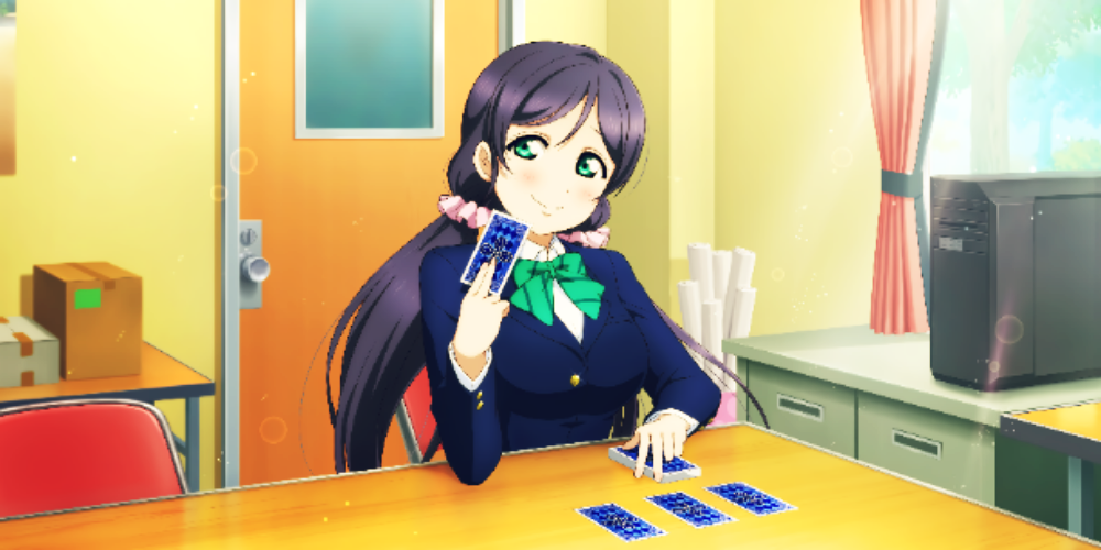 blush green_eyes long_hair love_live!_school_idol_festival_all_stars purple_hair school_uniform smile toujou_nozomi