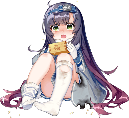 1girl akasaka_yuzu eyebrows_visible_through_hair green_eyes kantai_collection long_hair matsuwa_(kantai_collection) official_art purple_hair solo transparent_background