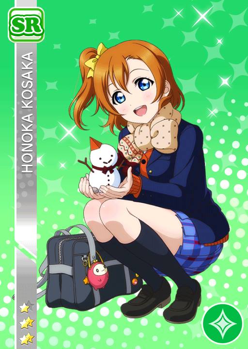 blue_eyes blush character_name dress kousaka_honoka love_live!_school_idol_festival love_live!_school_idol_project orange_hair short_hair smile