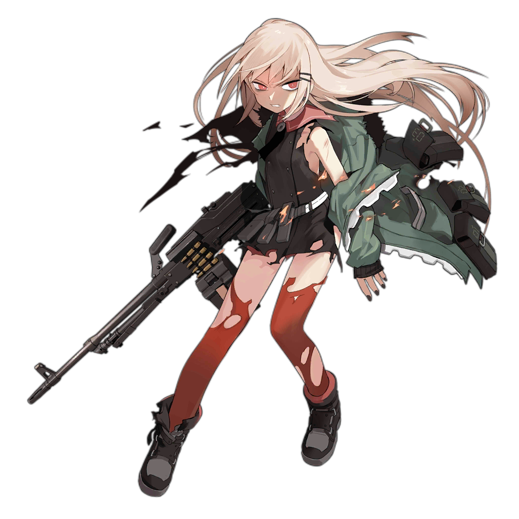 1girl bags_under_eyes bangs black_dress black_footwear black_nails boots box_magazine bruise bullet clenched_teeth dress english_text fingernails fire full_body girls_frontline green_jacket gun hair_ornament hairclip heavy_machine_gun holding holding_gun holding_weapon injury jacket jong_tu light_brown_hair long_hair long_sleeves looking_to_the_side machine_gun nail_polish object_namesake official_art open_clothes open_jacket parted_lips red_eyes red_legwear short_dress sidelocks solo teeth thigh-highs torn_boots torn_clothes torn_dress torn_jacket torn_legwear transparent_background type_80 type_80_(girls_frontline) very_long_hair watermark weapon web_address