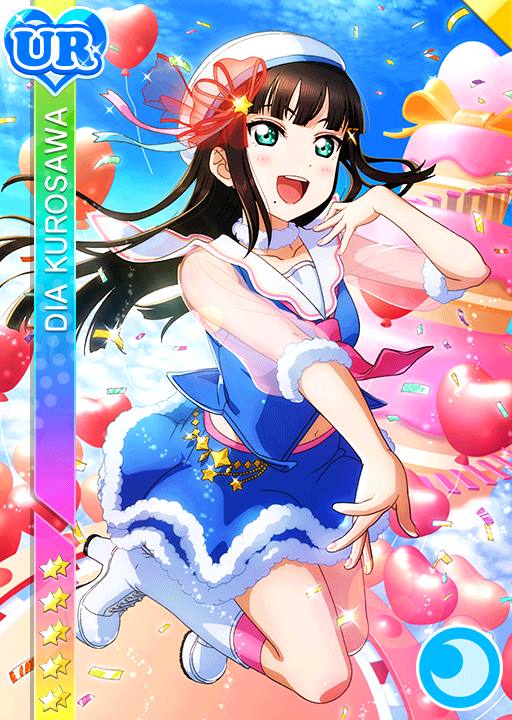 black_hair blush character_name dress green_eyes hat kurosawa_dia long_hair love_live!_school_idol_festival love_live!_sunshine!! smile