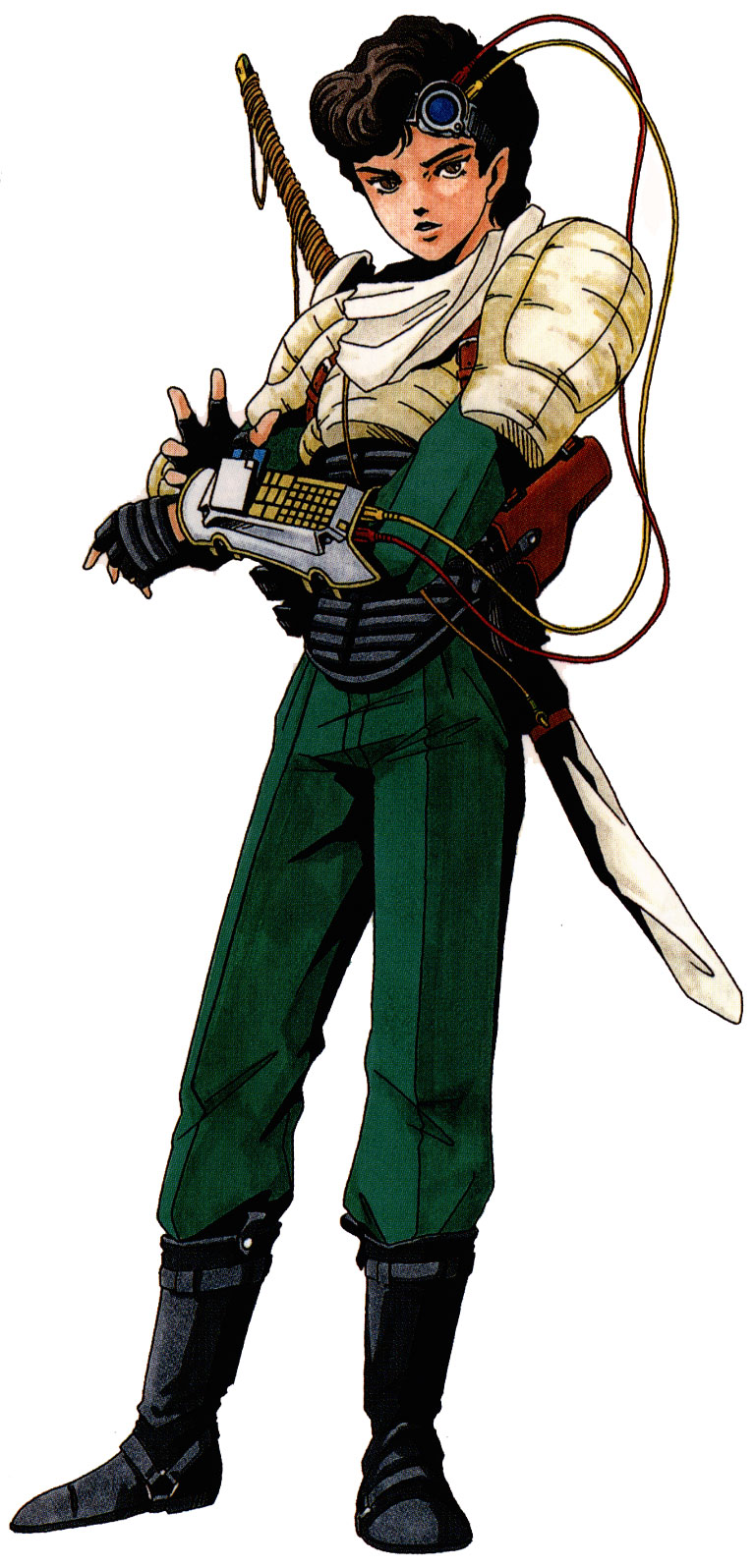 highres kazuya_(shin_megami_tensei) official_art shin_megami_tensei sword weapon