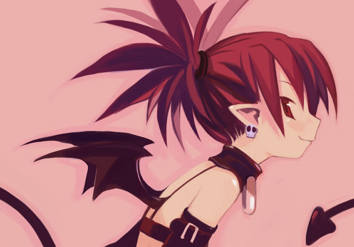 disgaea disgaea_1 earrings etna harada_takehito jewelry makai_senki_disgaea nippon_ichi red_eyes red_hair redhead tail