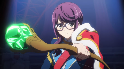 glasses hoshimi_junna long_hair purple_hair shoujo_kageki_revue_starlight