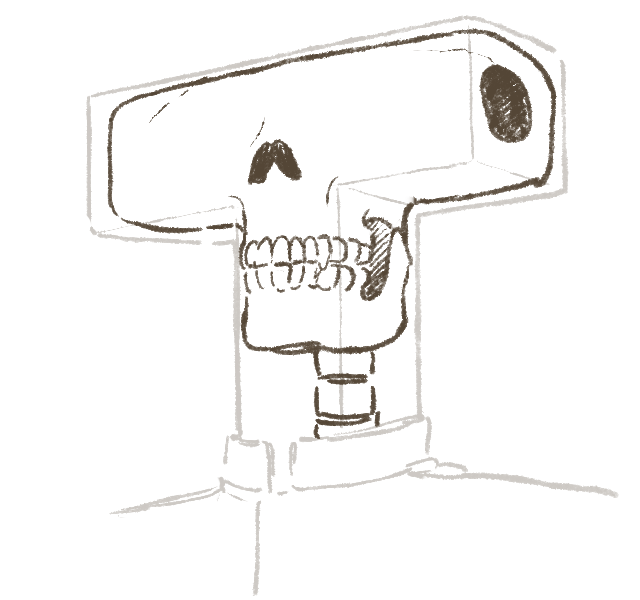 1boy admiral_(kantai_collection) anatomy bad_id bad_twitter_id fang kantai_collection monochrome sketch skull spine t-head_admiral teeth upper_body uyama_hajime what x-ray