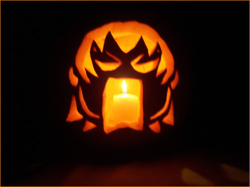 azumanga_daioh bonklers candle halloween jack-o'-lantern jack-o-lantern lowres pumpkin takino_tomo