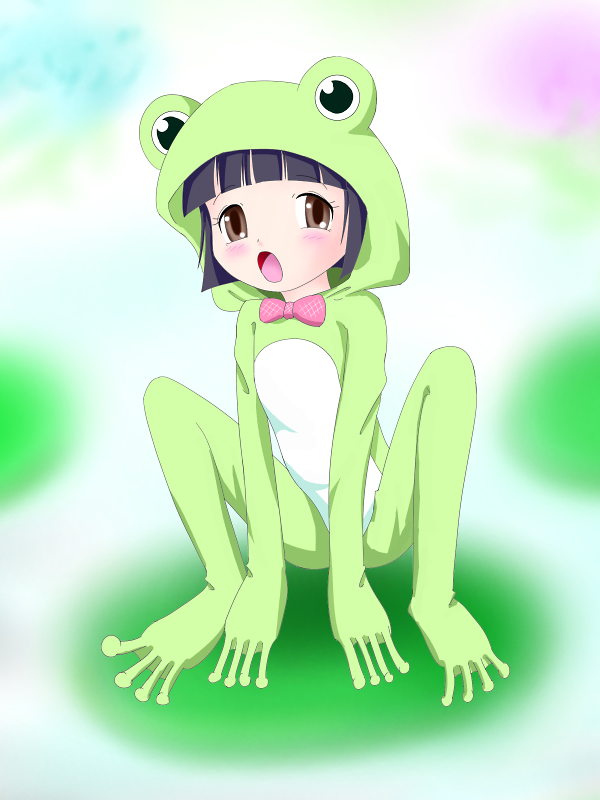 body_suit bodysuit frog kanokon osakabe_mio