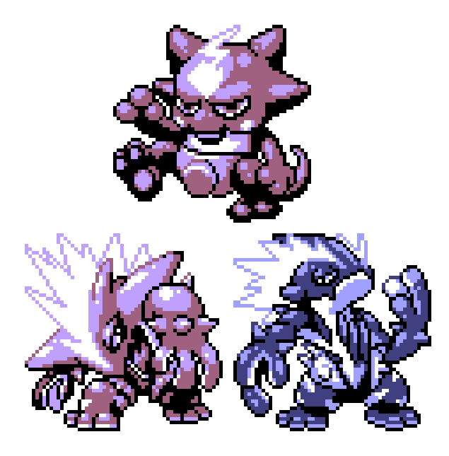 commentary creature english_commentary full_body gen_8_pokemon no_humans pat_attackerman pixel_art pokemon pokemon_(creature) simple_background sprite toxel toxtricity toxtricity_(amped) white_background