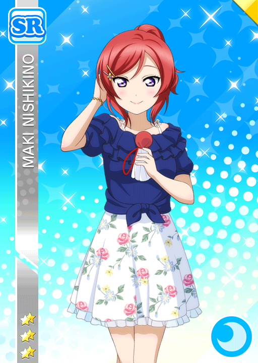 blush character_name dress love_live!_school_idol_festival love_live!_school_idol_project nishikino_maki redhead short_hair smile violet_eyes