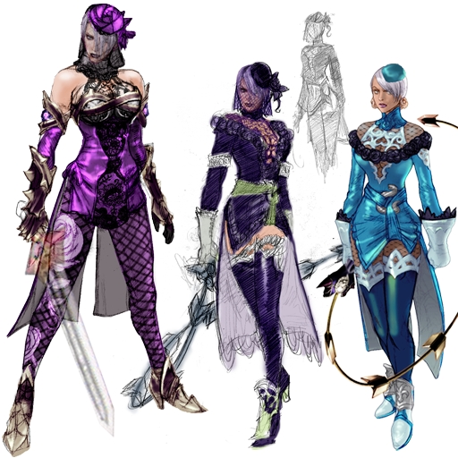 breasts cleavage earrings fishnets gauntlets gloves hair_over_one_eye hat high_heels isabella_valentine jewelry large_breasts legs long_legs official_art shoes short_hair sketch soul_calibur soulcalibur sword thigh-highs thighhighs thighs veil weapon whip whip_sword white_hair