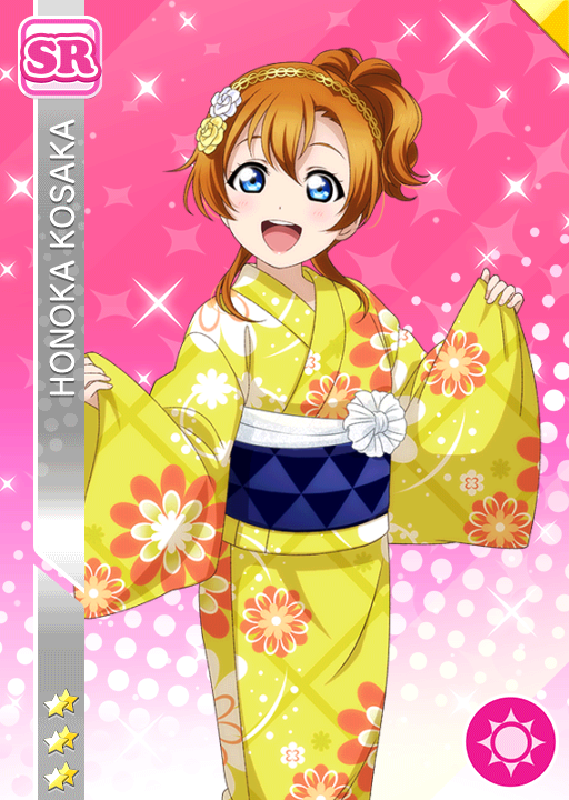 blue_eyes blush character_name kimono kousaka_honoka love_live!_school_idol_festival love_live!_school_idol_project orange_hair short_hair smile