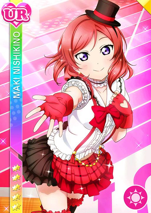 blush character_name dress love_live!_school_idol_festival love_live!_school_idol_project nishikino_maki redhead short_hair smile violet_eyes