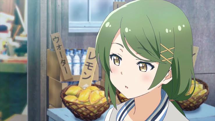 female green_eyes maki_makiko screencap solo sora_to_umi_no_aida tagme x_hair_ornament