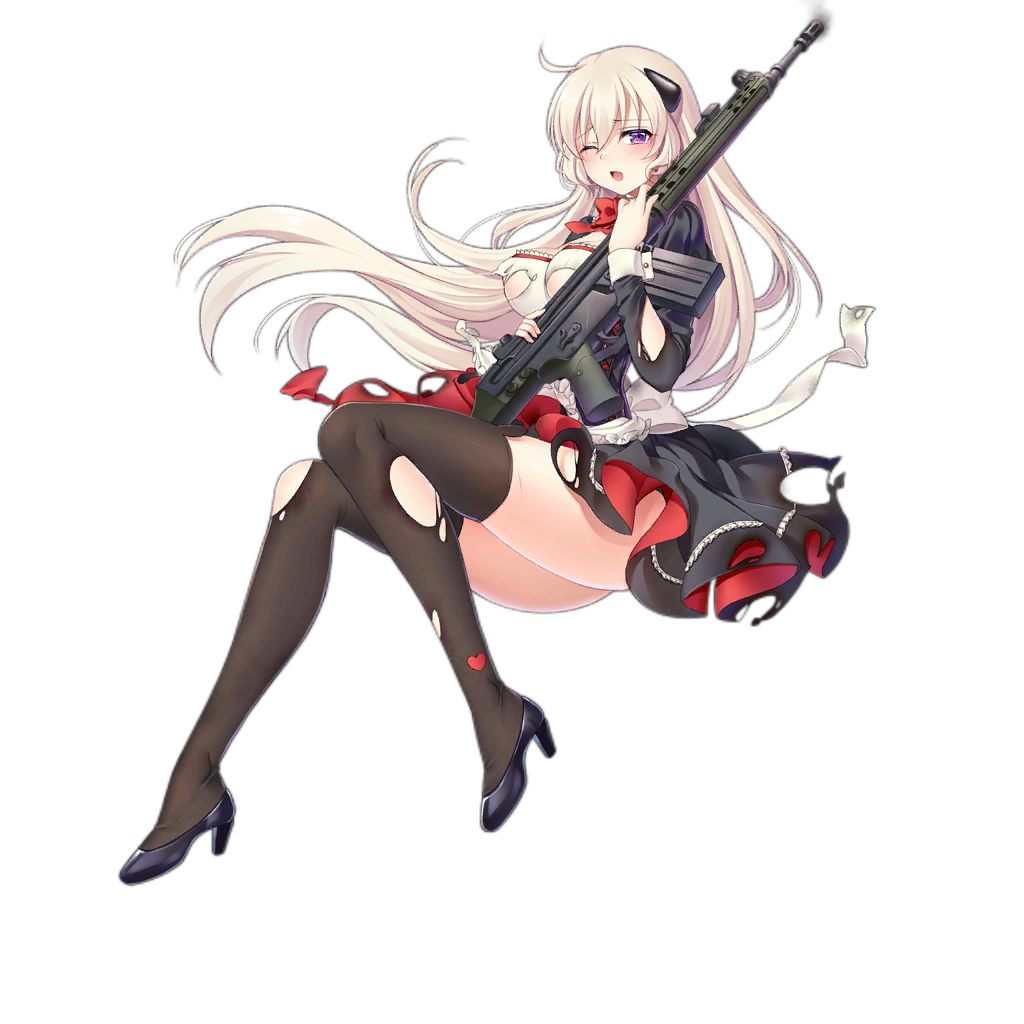 1girl ;o alternate_costume assault_rifle bangs battle_rifle black_dress black_legwear blonde_hair blush breasts damaged dress eyebrows_visible_through_hair full_body g3_(girls_frontline) girls_frontline gun h&amp;k_g3 hair_ornament headgear holding holding_gun holding_weapon large_breasts long_hair long_sleeves looking_at_viewer medium_breasts official_art one_eye_closed open_mouth philomelalilium rifle solo thigh-highs torn_clothes torn_dress torn_legwear transparent_background very_long_hair violet_eyes weapon