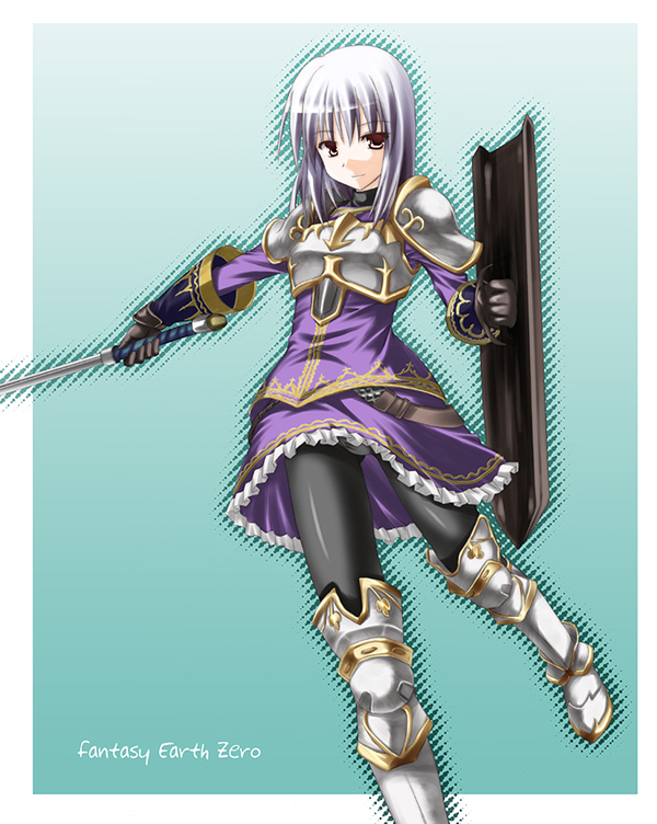 fantasy_earth_zero pantyhose shield sword weapon yonekura_kihiro