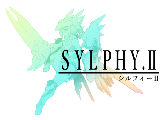 1girl character_name desktop_army doyouwantto final_fantasy from_side holding holding_shield holding_sword holding_weapon logo_parody looking_down mecha_musume medium_hair shield solo sword sylphy_(desktop_army) twintails weapon