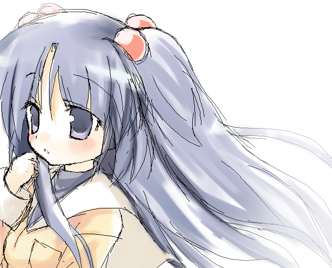 clannad hair_bobbles hair_ornament ichinose_kotomi omiso omiso_(omiso) solo two_side_up