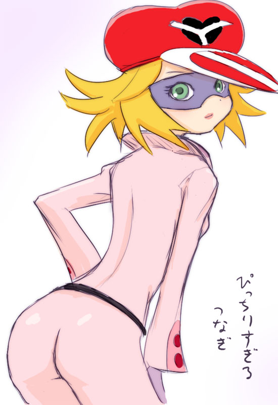 ai-chan bent_over kaminari_ai time_bokan_(series) yatterman yuuichi_(artist) yuuichi_(tareme_paradise)