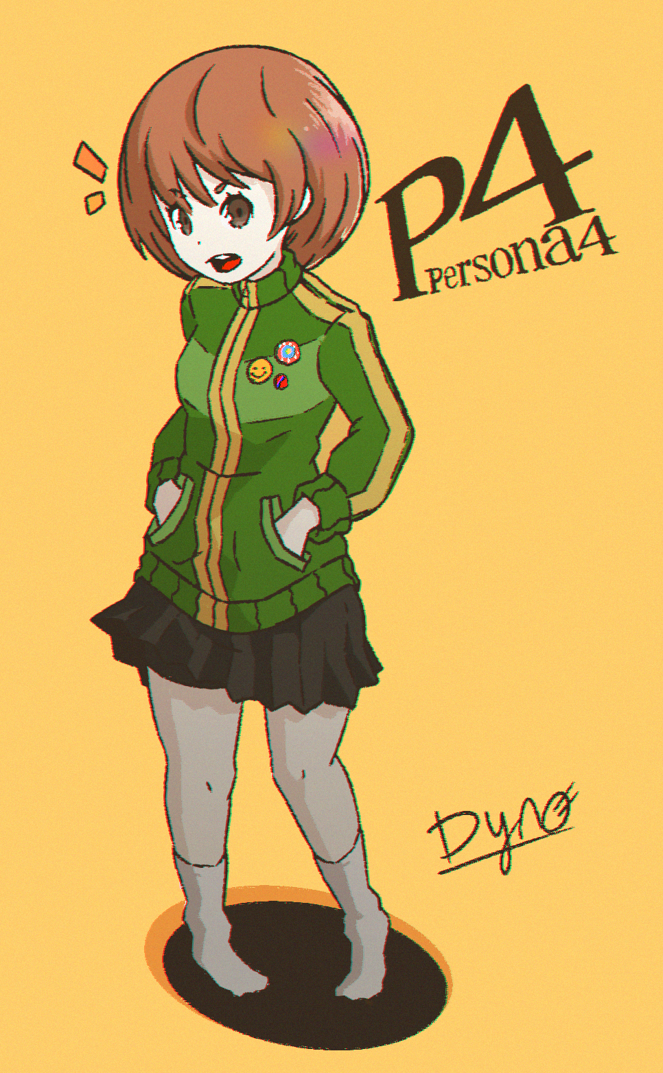 chie cute girl persona persona_4 short_hair tomboy