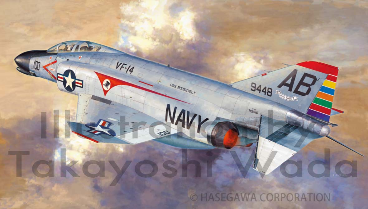 aircraft airplane artist_name box_art fighter_jet flying hasegawa_corporation jet military military_vehicle no_humans official_art solo takayoshi_wada united_states_air_force vehicle_focus vehicle_request watermark