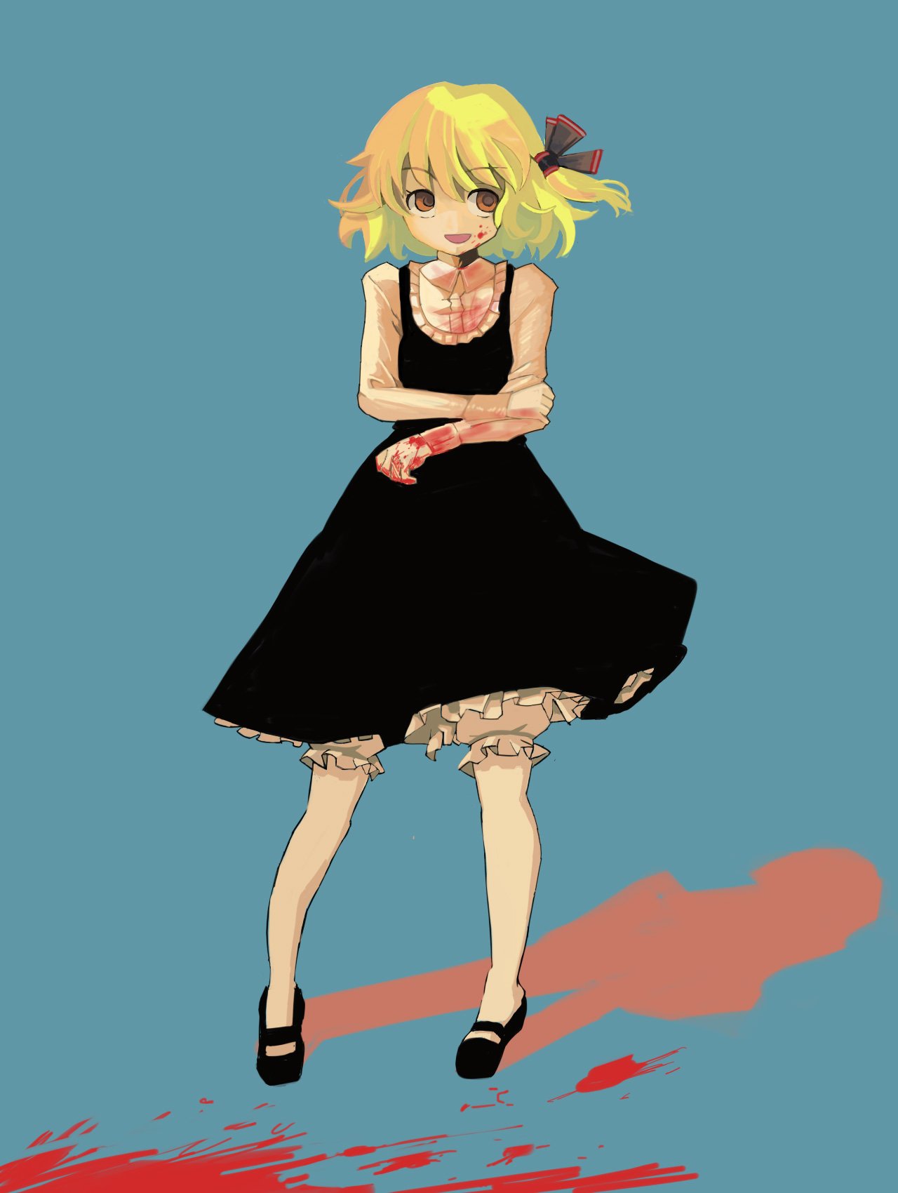 blood crazy_eyes highres rumia sharekoube touhou