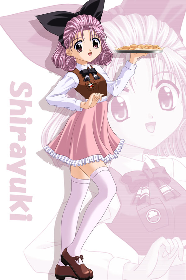 cookies dress food masakichi_(crossroad) shirayuki_(sister_princess) sister_princess thigh-highs thighhighs tray