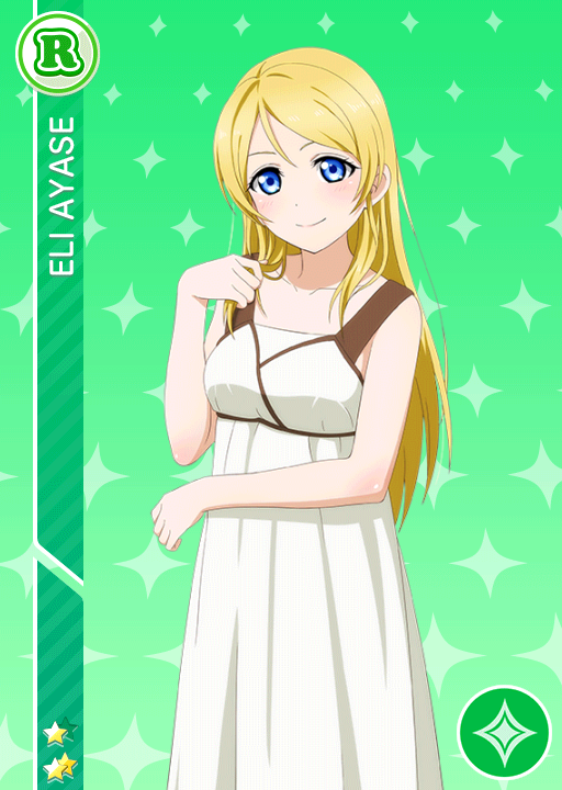 1girl arm_up ayase_eli blonde_hair blue_eyes breasts character_name closed_mouth dress long_hair looking_at_viewer love_live! love_live!_school_idol_festival love_live!_school_idol_project official_art solo star_(symbol)