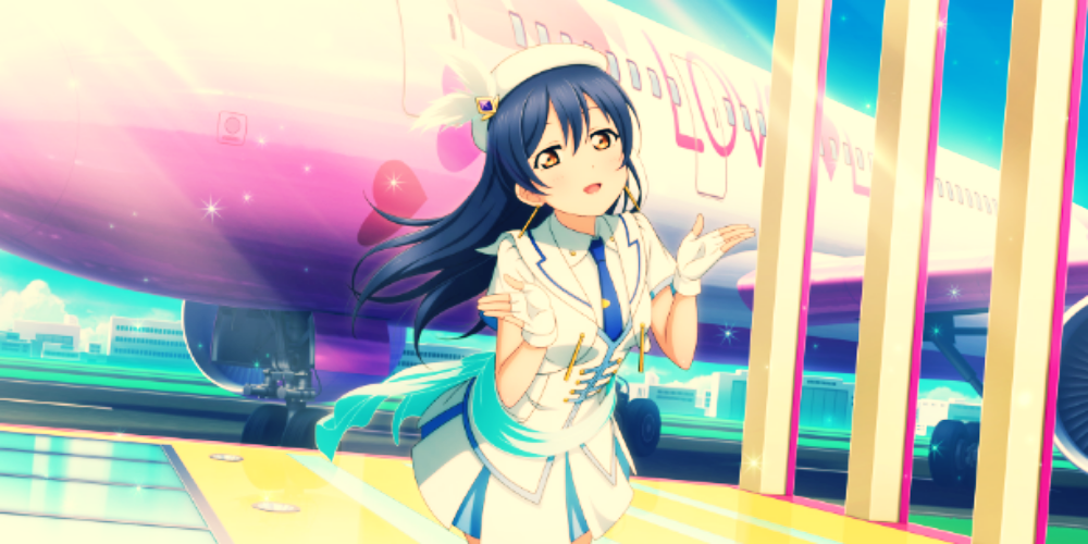 blue_hair blush brown_eyes dress gloves long_hair love_live!_school_idol_festival_all_stars sonoda_umi