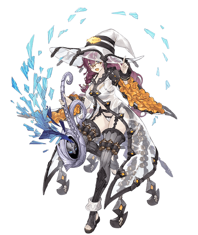 1girl :d bikini bikini_under_clothes blue_eyes braid breasts canister dorothy_(sinoalice) eyebrows_visible_through_hair frills full_body glasses hat index_finger_raised instrument ji_no large_breasts long_coat long_hair looking_at_viewer official_art open_mouth over-rim_eyewear purple_hair see-through see-through_jacket semi-rimless_eyewear sinoalice smile solo stirrup_legwear swimsuit thigh-highs toeless_legwear transparent_background witch_hat