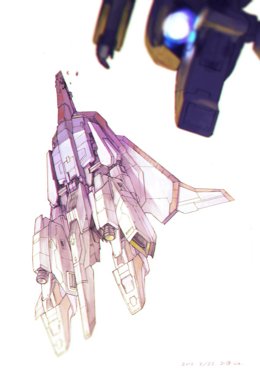 artist_name asshimar dated daue flying gundam highres mecha no_humans open_hand science_fiction solo_focus thrusters white_background zeta_gundam zeta_gundam_(mobile_suit)